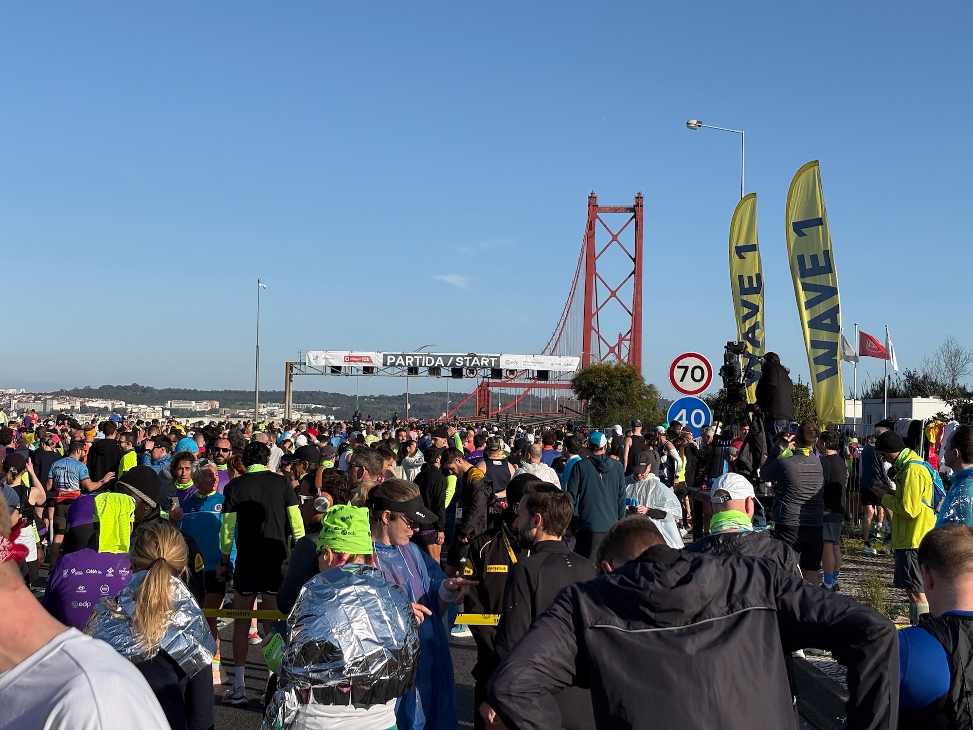 Start des Lissabon Halbmarathons